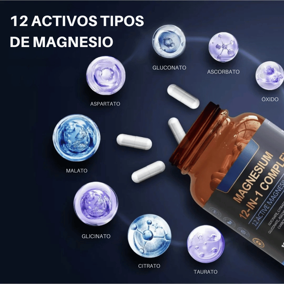 Magnesium Complex 12 en 1 - Energía, Descanso y Bienestar
