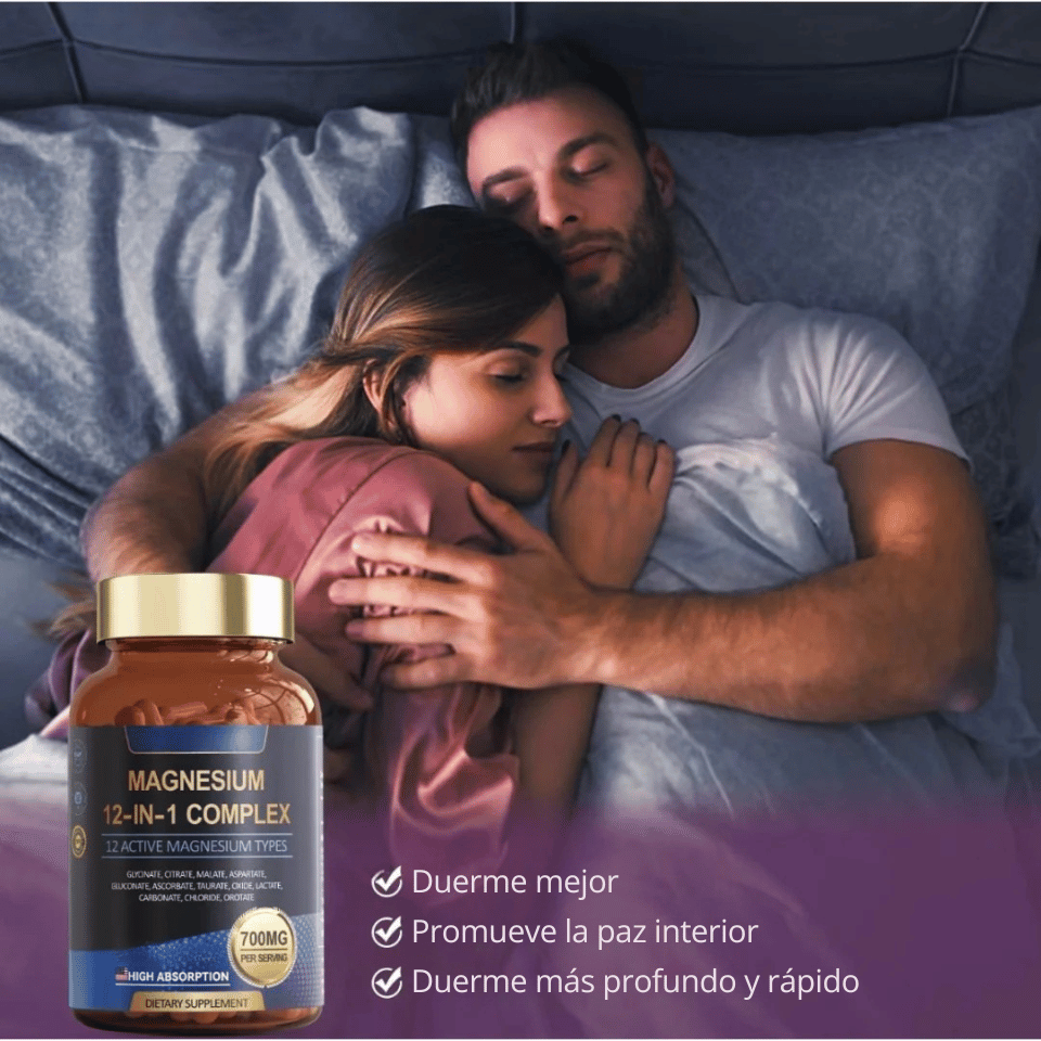 Magnesium Complex 12 en 1 - Energía, Descanso y Bienestar